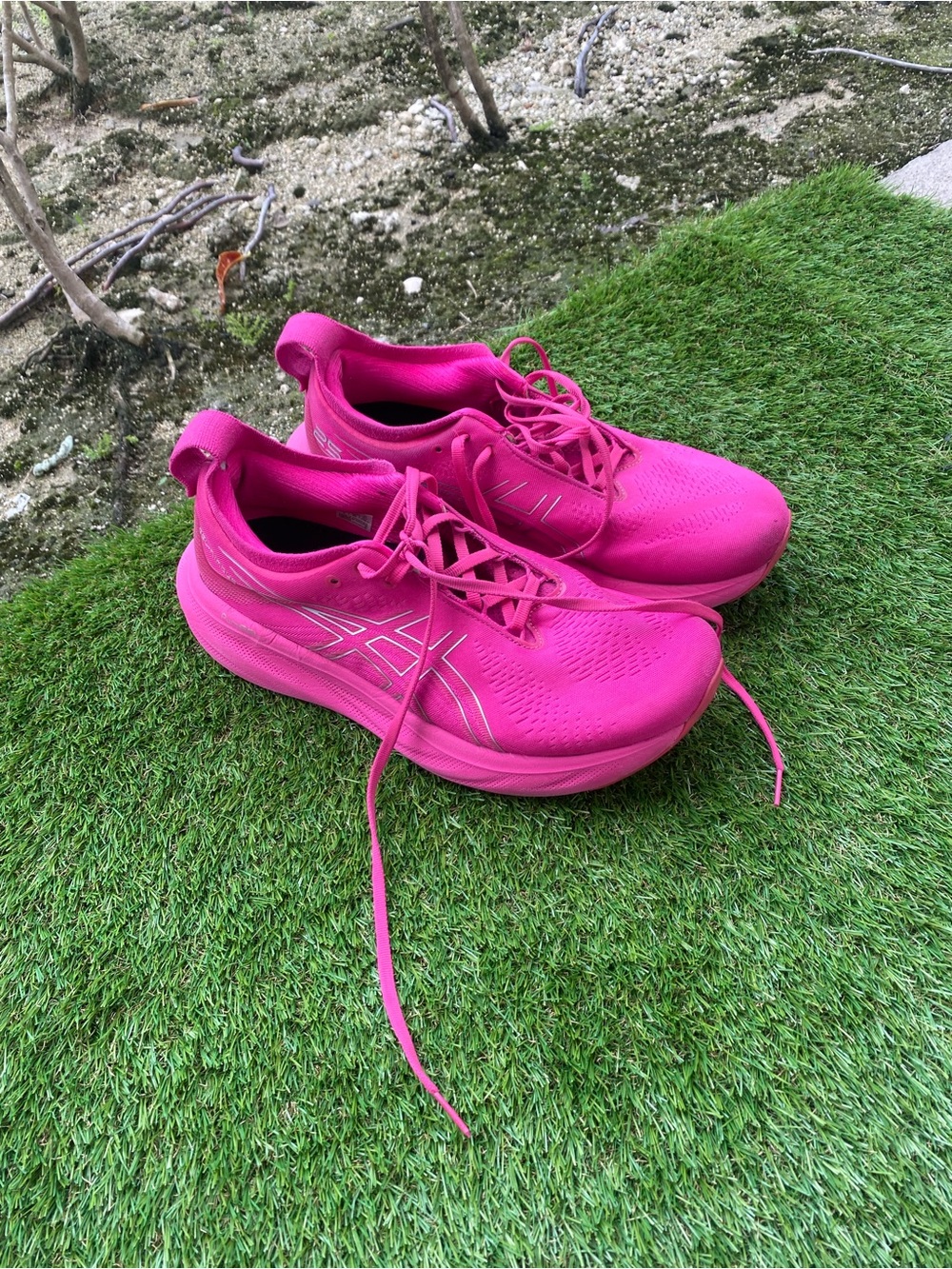 ASICS Women's Athletic Running Shoes in Bright Pink